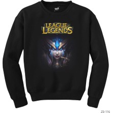 Wakha League Of Legends Cute Siyah Sweatshirt