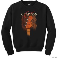 Wakha Eric Clapton Guitar Siyah Sweatshirt