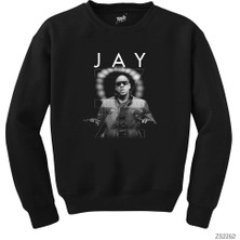 Wakha Jay Z Text Siyah Sweatshirt