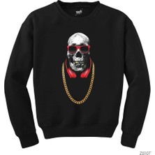 Wakha Hip Hop Pirate Siyah Sweatshirt