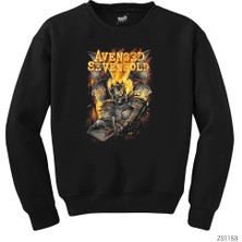 Wakha Avenged Sevenfold Knight Siyah Sweatshirt