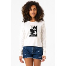 Tshirthane Cowboy Bebop Spike See You Space Cowboy Ekru Ekstra Uzunkol Sweatshirt