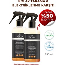 Yoon 2'li Kolay Tarama Elektriklenme Karşıtı Kolajen ve Kerantinli Vegan Saç Bakım Spreyi 2 Adet x 250ML