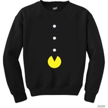 Wakha Pac Man Classic Siyah Sweatshirt