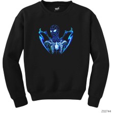 Wakha Spiderman New Siyah Sweatshirt