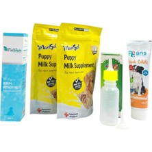 2 Adet Yavru Köpek Süt Tozu 200 ml+Biberon 60 ml+Vitamin Pasta 100 gr+MULTIVITAMIN
