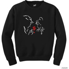 Wakha Güzel ve Çirkin Siyah Sweatshirt