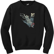 Wakha Dark Tranquillity Atoma Siyah Sweatshirt