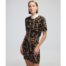 Leopar jakarlı mini etek IW6240004258074