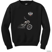 Wakha Victory Gunner Motorcycle Siyah Sweatshirt