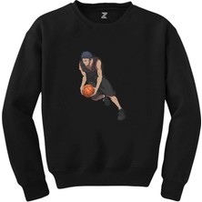 Wakha Black Baller Anime Siyah Sweatshirt