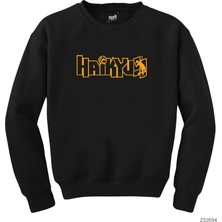 Wakha Haikyu Siyah Sweatshirt
