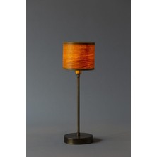 Sade Wooden Lamp Atelier Torni Meşe Kaplamalı Minimalist Abajur