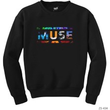 Wakha Muse Covers Logo Siyah Sweatshirt
