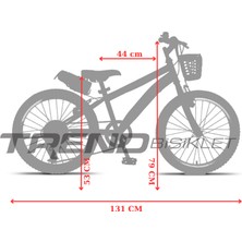 Trendbike Mistral L 20 Jant Vites Çocuk Bisikleti 6-10 Yaş Kız Çocuk Bisikleti Siyah-Fuşya 20.411-S-F