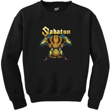 Wakha Sabaton Carolus Rex Siyah Sweatshirt