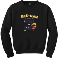 Wakha Pac Man Eighties Siyah Sweatshirt