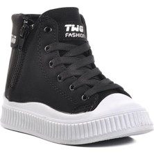 Walkway Orion-P Siyah-Beyaz Içi Polarlı Unisex Çocuk Bot