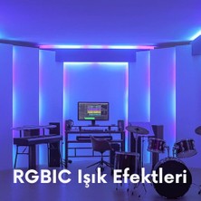 Govee LED Şerit Işık M1 5 Metre Uygulama Üzerinden Kontrol , En Parlak Teknoloji (Wi-Fi ve Bluetooth Destekli, Alexa ve Google Assistant Uyumlu) H61E13D2
