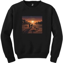 Wakha Caravan Marching Into The Sunset Siyah Sweatshirt