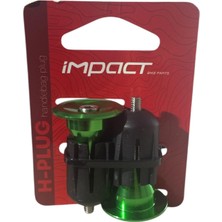 Impact HD-B11 Alüminyum Vidalı Bisiklet Gidon Sonu Tıpası - Yeşil