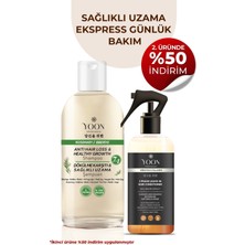 Yoon 2'li Vegan Saç Spreyi - Biberiye Şampuanı - 7 Doğal Aktif - Keratin ve Kolajen İçeren - Saç Bakım Seti