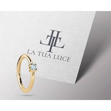 Pırlantalı Halka Piercing Küpe, 12 mm , 1.2 Mm, 14K Sarı-Beyaz-Kırmızı Altın | LE00001D
