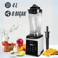 Vosco Dijital Bar Blender Pro Xl 4l (8 Bıçak) Kırmızı