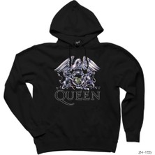 Wakha Queen Crow Siyah Kapşonlu Sweatshirt Hoodie