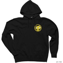 Wakha Skull Smile Siyah Kapşonlu Sweatshirt Hoodie