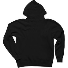 Wakha Skull Smile Siyah Kapşonlu Sweatshirt Hoodie