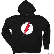 Wakha The Flash Red Siyah Kapşonlu Sweatshirt Hoodie