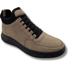 Çiğdem Kundura Quotazio Içi Yünlü Lastik Bağlı Ortopedik Bot - Kum - 40