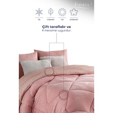 Formeya Çift Kişilik Lüx Pudra Welsoft Yorgan Çift Taraflı 195x215