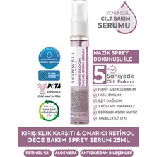 SKINWELL Gece Yoğun Bakım Retinol İçerikli Yüz Bakım Sprey Serum 25 ml