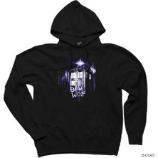 Wakha Doctor Who Police Box Siyah Kapşonlu Sweatshirt Hoodie
