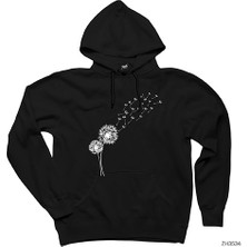 Wakha Seed Blowing In Wind Siyah Kapşonlu Sweatshirt Hoodie