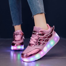 iFareem Kızlar Için LED Işıklı Paten Ayakkabıları Trend Açık Hava Spor Ayakkabıları (Yurt Dışından)