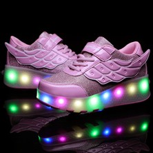 iFareem Kızlar Için LED Işıklı Paten Ayakkabıları Trend Açık Hava Spor Ayakkabıları (Yurt Dışından)