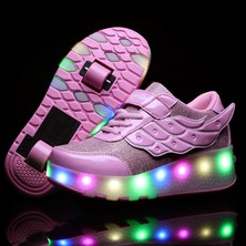 iFareem Kızlar Için LED Işıklı Paten Ayakkabıları Trend Açık Hava Spor Ayakkabıları (Yurt Dışından)