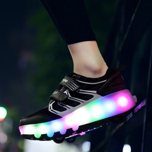 iFareem Kızlar Için LED Işıklı Paten Ayakkabıları Trend Açık Hava Spor Ayakkabıları (Yurt Dışından)