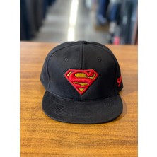 Hamze Superman Nakışlı  Hip Hop Snapback Rapper Basket Cap Şapka
