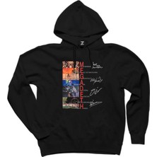 Wakha Megadeth Albums Cover Siyah Kapşonlu Sweatshirt Hoodie