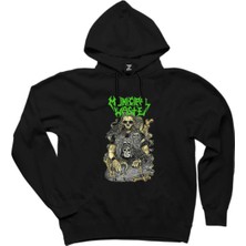 Wakha Municipal Waste Skaterskull Siyah Kapşonlu Sweatshirt Hoodie