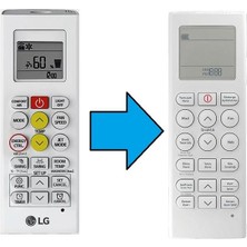 Tayfun Lg Inverter Klima Kumandası-Resimde Sağdaki Gönderilir