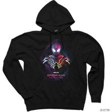 Wakha Spiderman Far From Home Siyah Kapşonlu Sweatshirt Hoodie
