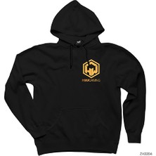 Wakha Hwa Gaming Siyah Kapşonlu Sweatshirt Hoodie