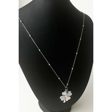 Modex Uzun Zincirli Yonca Kolye (Zincir Boyu:72 Cm)