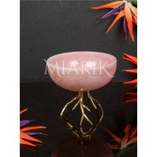 Miarik Design Renkli Dogal Mermer Kase Pirinc Boynuz Ayakli