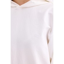 Pastelastore Pamuklu Kapüşonlu 2 Iplik Baharlık Oversize Sweatshirt